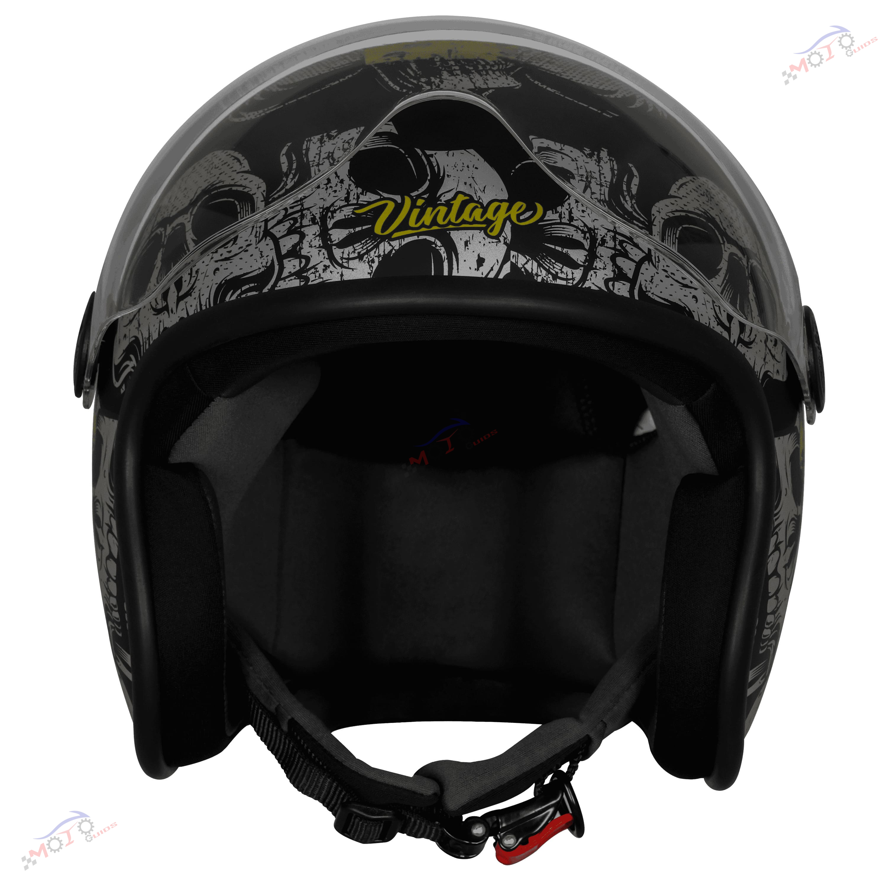 SBH-54 VINTAGE SKULL SMALL VISOR